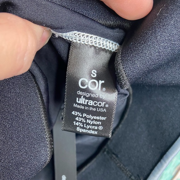 COR Intimates Ultracor Twilight Blue Clouds Scoop Neck Blue Sports Bra NWT - Picture 8 of 8